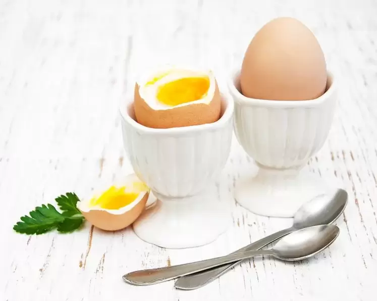 soft-boiled eggs for the egg diet