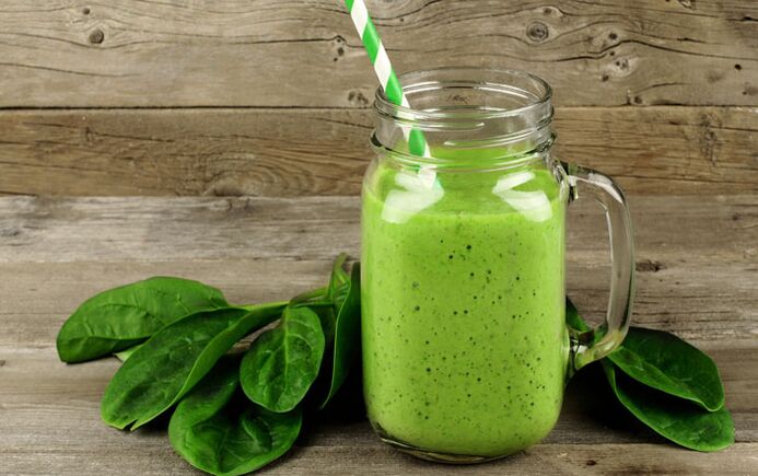 Green Flax Seed Detox Smoothie - Shake to drink on an empty stomach