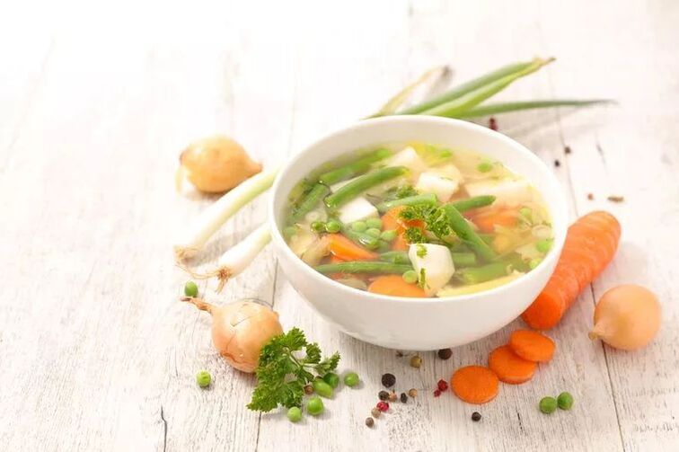 Dietary soup for weight loss